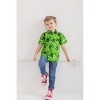 Minecraft Creeper Little Boys Short Sleeve Button Down Dress Shirt Green 6 - 2 of 4