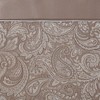 PAGED Paisley Jacquard Shower Curtain for Bathroom, 72x72" Pieced Solid Top Panel with Contrast Piping,Multicolored Curtains with 12 Buttonholes - 3 of 4