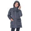 Women's Winter Puffer Parka Coat - S.E.B. By SEBBY - 4 of 4