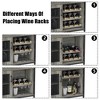 DobleePy Bar cabinets, wine cabinets, sideboards, adjustable shelves, suitable for small bar cabinets in kitchens and restaurants,Retro color - 4 of 4