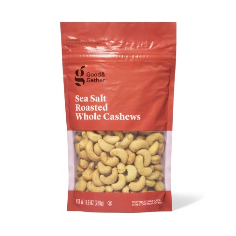 Sea Salt Roasted Whole Cashews - 9.5oz - Good & Gather™ : Target