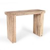 VYNXARIA Console Table, Farmhouse Mango Wood Entryway Table, 45-Inch Thickened Sofa Table, Minimalist Narrow Console Table,Natural - 3 of 4