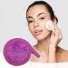 Unique Bargains Soft Flannel Pads Reusable Makeup Remover Eco Pads Facial Make Up Cleansing Removal for Most Skin Types 3 Pcs - 2 of 4