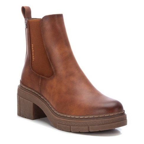 Camel fashion chelsea boots womens