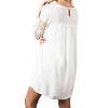 Women's Peak Of Lace Baby Doll Dress - KORI - 2 of 3
