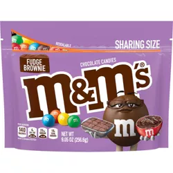 M&M's Fudge Brownie Chocolate Candy, Sharing Size - 9.05oz