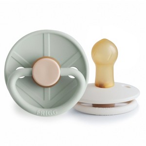FRIGG Little Viking Natural Rubber Pacifier 2-Pack - 1 of 4