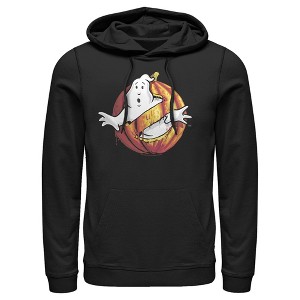 Men's Ghostbusters Halloween Pumpkin Logo Pull Over Hoodie - 1 of 4