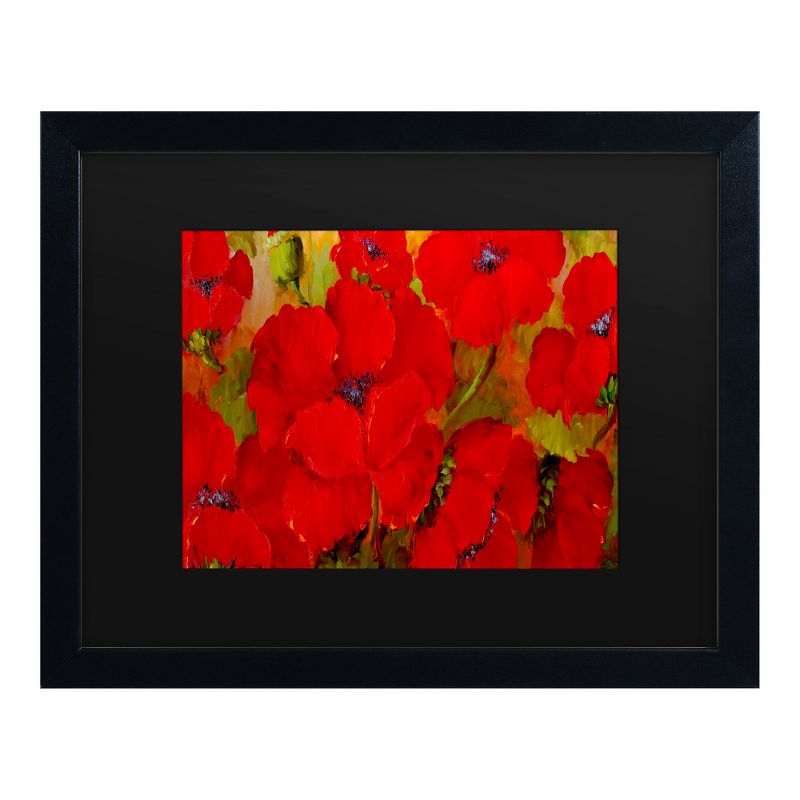 Trademark Fine Art -Masters Fine Art 'Poppies' Matted Framed Art, 2 of 5