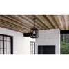 Urban Ambiance Luxury Farmhouse Outdoor Pendant 15.375''H x 7''W,  Midnight Black Finish,  Macon Collection, UHP1388 - 3 of 4