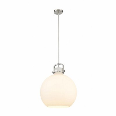 Newton Sphere - 1 Light Stem Hung Pendant In Industrial Style-21.38 Inches Tall and 16 Inches Wide