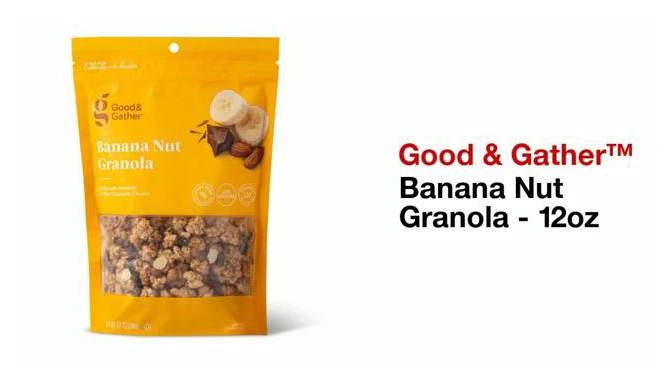 Banana Nut Granola - 12oz - Good & Gather&#8482;, 2 of 5, play video