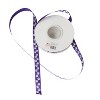 Groomer Essentials Purple Satin Ribbon with Paw Prints - image 2 of 4