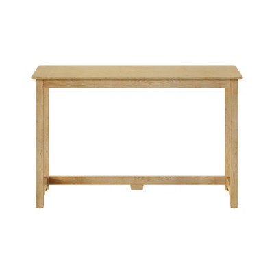 Natural Solid Wood Corner Writing Desk, 19.75" x 29.75"