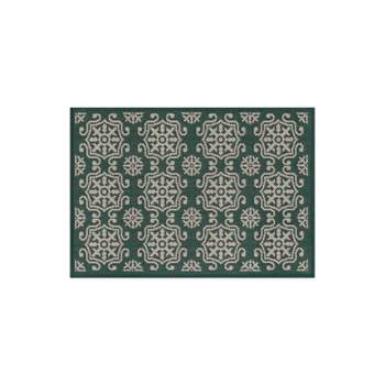 World Rug Gallery Transitional Geometric Textured Flat Weave Indoor/Outdoor Area Rug