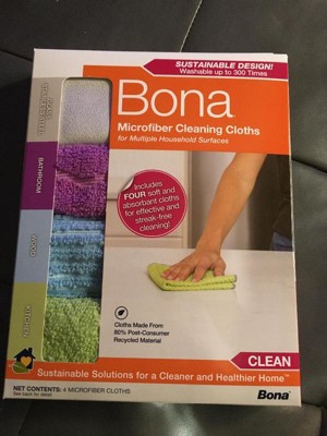 Bona Microfiber Cleaning Cloths for Multiple Household Surfaces