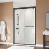 48" W x 75" H Double Sliding Glass Shower Door,with 1/4"(8mm) Clear SGCC Tempered Glass,Easy Installation - 2 of 4