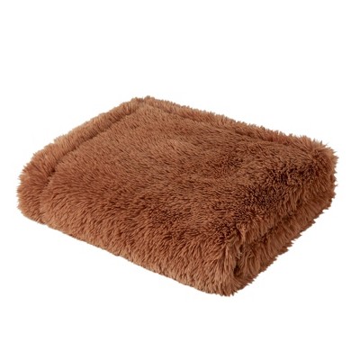 50x60 Ruched Faux Fur Throw Blanket - Madison Park : Target