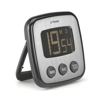 Polder Mini Timer, Silver