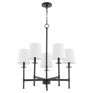 Quorum Lighting Belshaw 5 - Light Chandelier in  Matte Black - 1 of 3