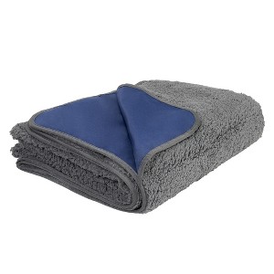Tirrinia Large Waterproof Outdoor Blanket, Fleece Plush Emergency Blanket, Windproof Camping Blanket for Tailgating Game Day Stadium Concerts Car - 1 of 4