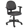 Posture Chair with Adjustable Arms Black - Boss Office Products - image 2 of 4