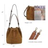 Generic Leather Bucket Bags and Drawstring Crossbody Purse - 3 of 4