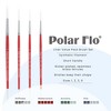 Creative Mark Polar Flo Professional Watercolor Brushes - Assorted Rigger Set of 4 - Short Handle, Nickel-Plated Seamless Ferrule - Art Paint Brushes - 2 of 4