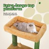 Cactus Cat Tree for Large Cats: 60" Tall with Self-Grooming Brush, Cute Kitten Climbing Tower for Indoor Kittens - 3 of 4