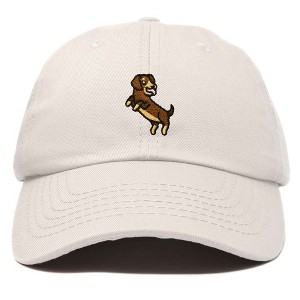 Dalix Dachshund Embroidered Cotton Dad Hat Casual Adjustable Baseball Cap for Dog Lovers Womens - 1 of 4