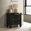 NicBex Nightstand with Pull Out Tray and 3 Drawers Farmhouse Bedside Table with Wood Legs for Bedroom,Living Room - 2 of 4