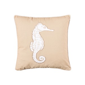 C&F Home Seaside Seahorse Applique Throw Pillow - 1 of 3