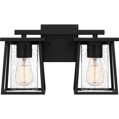 Quoizel Lighting Lodge 2 - Light Vanity in  Matte Black