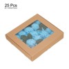 Unique Bargains Durable PE Realistic Appearance Mini Artificial Flower Heads 2.8 x 9.3 Inch 25 Pcs - 3 of 4
