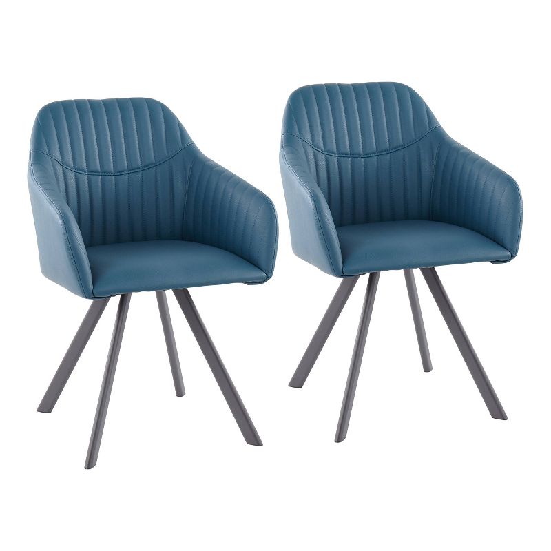 Set of 2 Clubhouse Contemporary Dining Chairs - LumiSource, 1 of 13