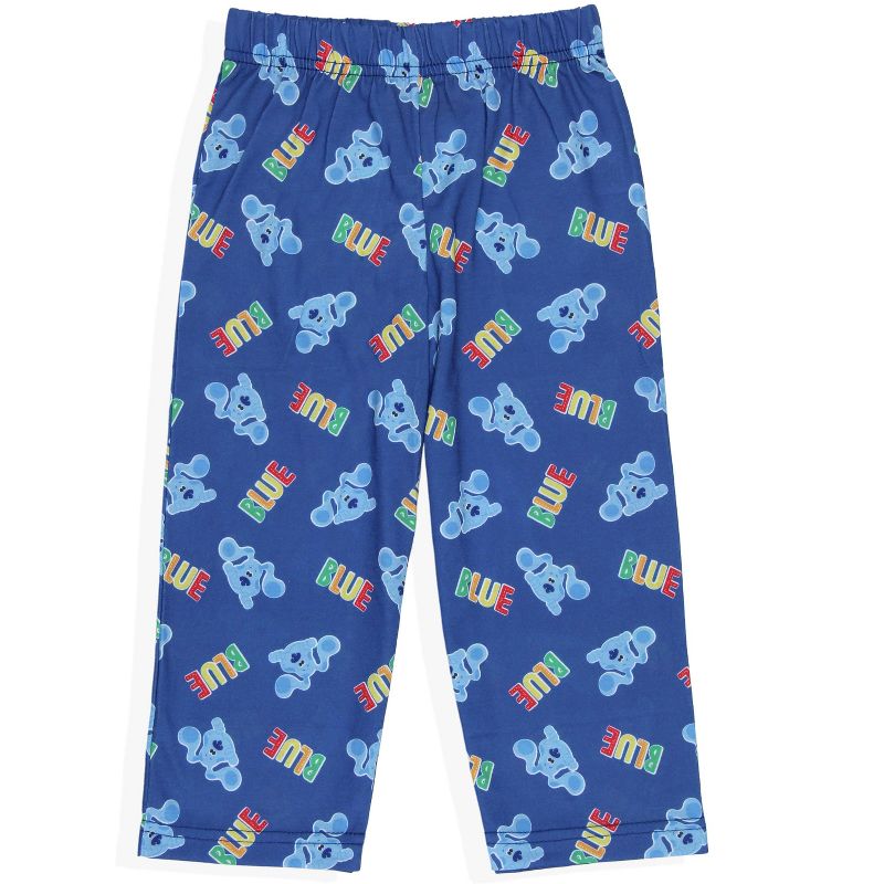 Nickelodeon Toddler Boys' Blue's Clues Sleep Raglan Shirt Pant Pajama Set Blue, 3 of 4