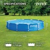 INTEX 12 x 2.5 Foot Metal Frame Above Ground Swimming Pool, Type A Filter, Protective Cover, and Complete Maintenance Kit with Vacuum Skimmer and Pole - 2 of 4