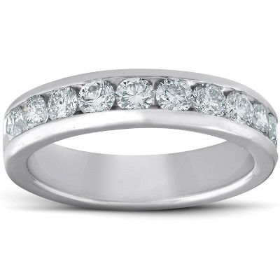 Pompeii3 Platinum 1ct Channel Set Diamond Wedding Ring