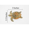 Collectible Wildlife Gifts | Turtle, Green Sea Turtle, Museum Quality, Hand Painted, Rubber Reptile, Realistic Toy Model, Gift,   3"   CH310 BB130 - 3 of 4