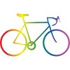 Adult Design By Humans Rainbow Bike Cyclist Pride By Bonganva Tank Top - 2 of 2