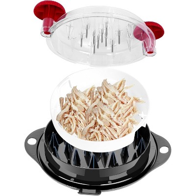 Attop Chicken Meat Grinder Tool Torque Large Meat Slicer Chicken Breast Meat Grinder Tool, Red and Black