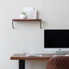 MH London Venice 24" Wall Mounted Shelves Mango Wood & Iron - 4 of 4