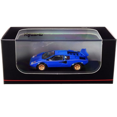 Lamborghini Countach Lp500s Blue With Gold Stripes 1/64 Diecast 
