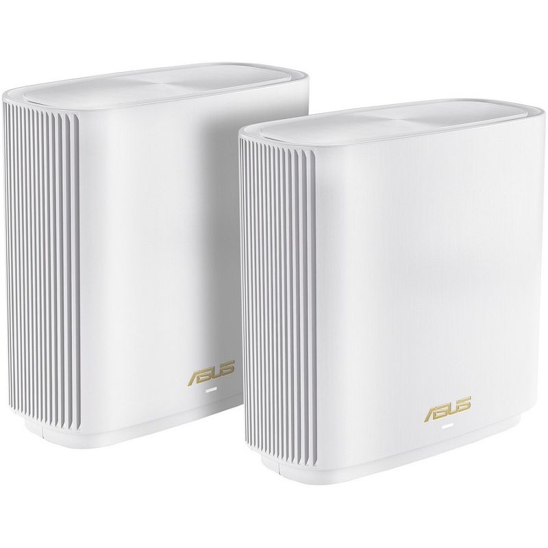 ASUS ZenWiFi Whole-Home Tri-Band Mesh WiFi 6E System (ET8 2PK), Coverage up to 5,500 sq.ft & 6+Rooms, 6600Mbps, New 6GHz Band, AiMesh,Instant Guard, 2 of 5