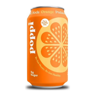 Poppi Orange Prebiotic Soda - 12 fl oz Can