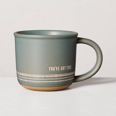 15oz Stoneware You've Got This Striped Mug Blue - Hearth & Hand™ with Magnolia