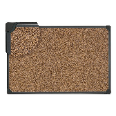UNIVERSAL Tech Cork Board 48 x 36 Cork Black Frame 43023