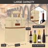 OPUX 3 Bottle Wine Carrier Tote, Insulated Leakproof Cooler Travel Bag, Portable Picnic BYOB Beach Party Gift Christmas - 3 of 4