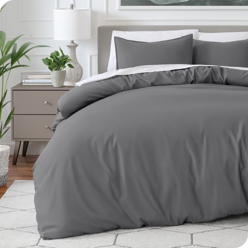 Grey king online size duvet cover