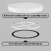 LunaLulinlk Metal Lazy Susan Turntable Organizer for Cabinet Storage Kitchen Countertop Refridgerator Table Storage,13 Inch White - 4 of 4